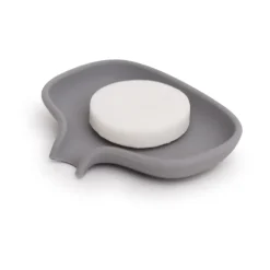 Jabonera con drenaje Soap Saver Flow small, Gris