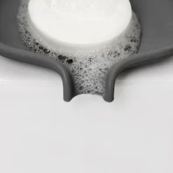 Jabonera silicona con pico para goteo, Grafitgris