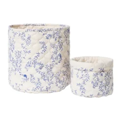 Jardim Satin cesta acolchada 2 piezas, 20xØ20 cm + 30xØ30 cm