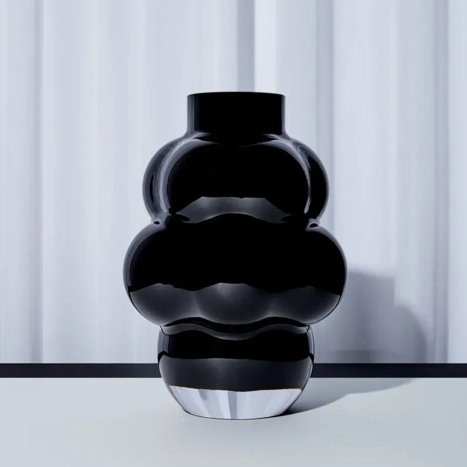 Jarrón 04 Balloon 32 cm, negro