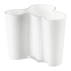 Jarrón Alvar Aalto opal (blanco), 120 mm