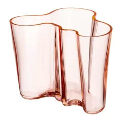 Jarrón Alvar Aalto rosa salmón, 160 mm