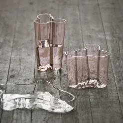 Jarrón Alvar Aalto rosa salmón, 160 mm