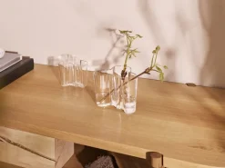 Jarrón Alvar Aalto transparente, 95 mm
