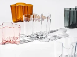 Jarrón Alvar Aalto transparente, 160 mm