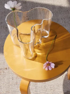 Jarrón Alvar Aalto transparente, 160 mm