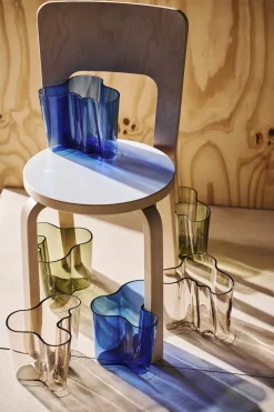 Jarrón Alvar Aalto verde musgo, 160 mm