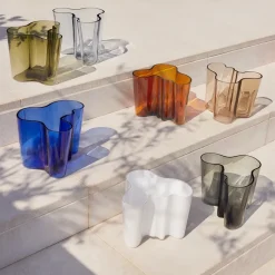 Jarrón Alvar Aalto verde musgo, 160 mm