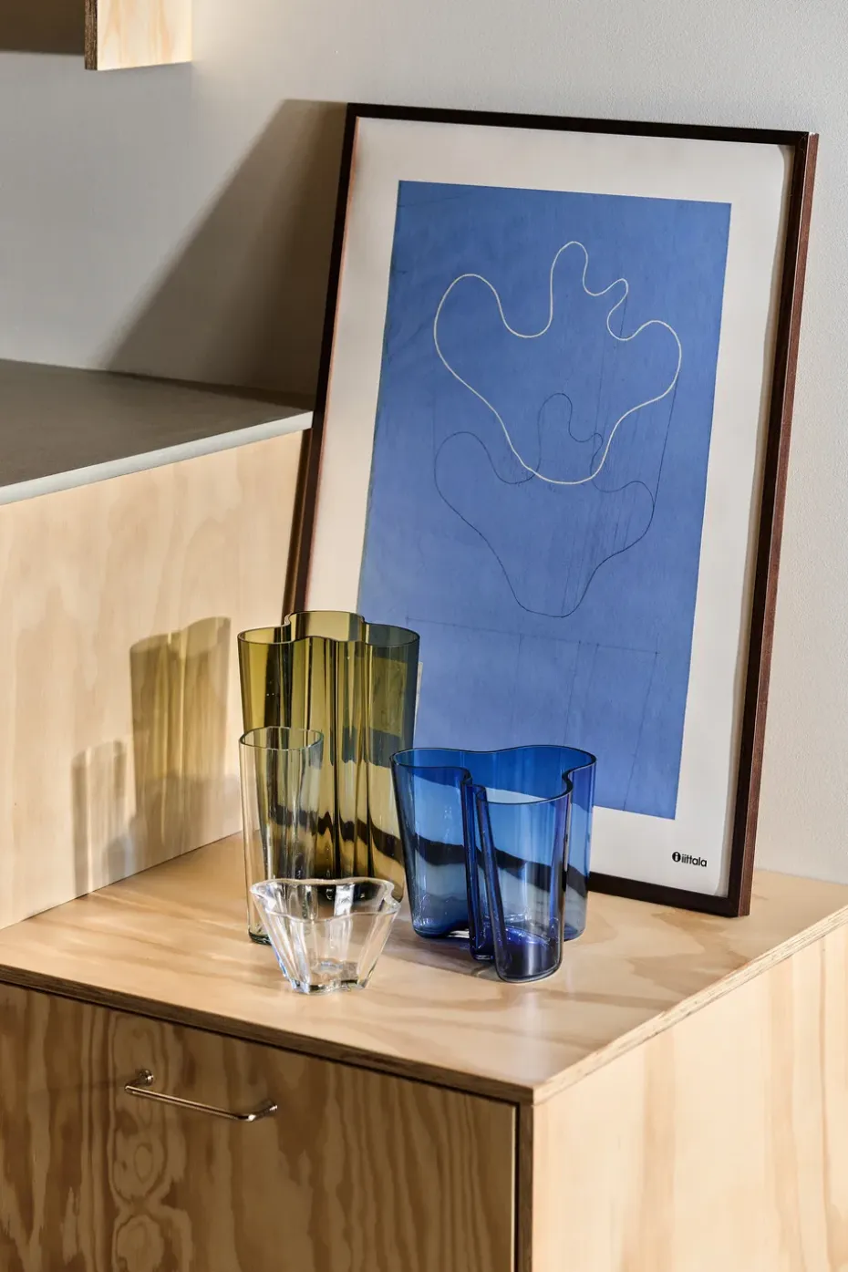 Jarrón Alvar Aalto verde musgo, 251 mm