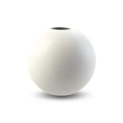 Jarrón Ball blanco, 10 cm