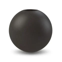 Jarrón Ball negro, 20 cm