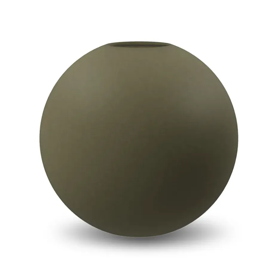 Jarrón Ball olive, 20 cm