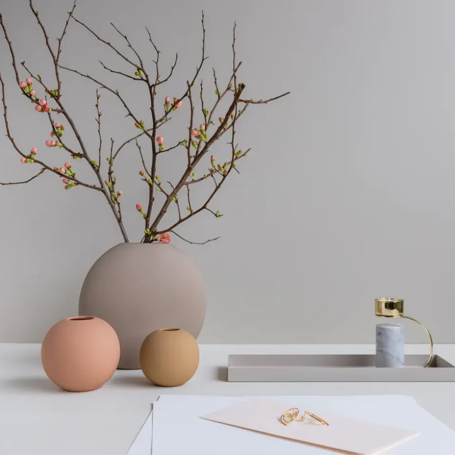 Jarrón Ball peanut, 8 cm