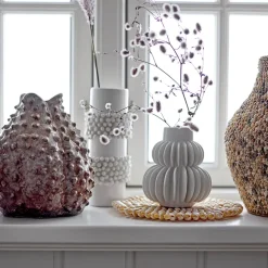 Jarrón Bloomingville 20,5 cm, blanco