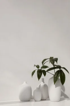 Jarrón Ceola 18,5 cm, blanco