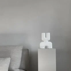 Jarrón Cobra Double Mini 22x28 cm, Bubble White