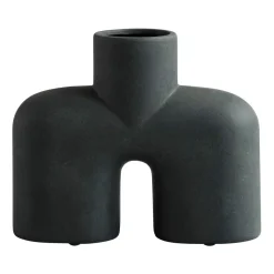 Jarrón Cobra Uno Medio, Negro