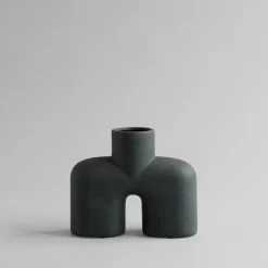 Jarrón Cobra Uno Medio, Negro