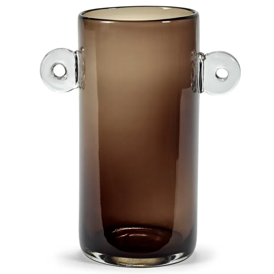 Jarrón con asas Wind & Fire 31 cm, Dark brown