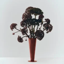 Jarrón Conical, Rose-dark red, medium