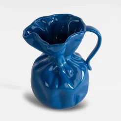 Jarrón Crumple, Azul