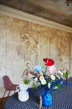 Jarrón Crumple, Azul