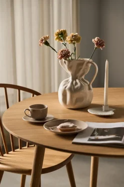 Jarrón Crumple, Blanco