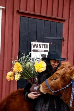 Jarrón Crumple, Marrón