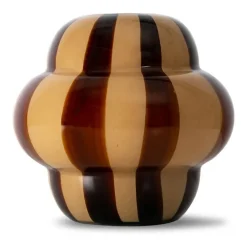 Jarrón Curlie 20 cm, marrón-beige