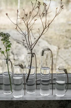 Jarrón de cristal Ernst Ø5 cm, A 18 cm