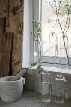 Jarrón de cristal Ernst Ø5 cm, H 23 cm