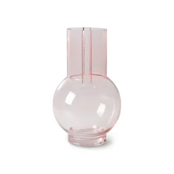 Jarrón de vidrio HK Living 23 cm, pink