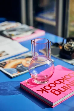 Jarrón de vidrio HK Living 23 cm, pink