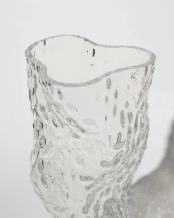 Jarrón de vidrio Ostra Rock 30 cm, Clear