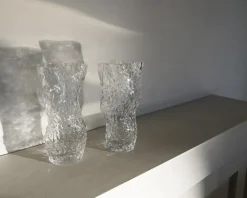 Jarrón de vidrio Ostra Rock 30 cm, Clear