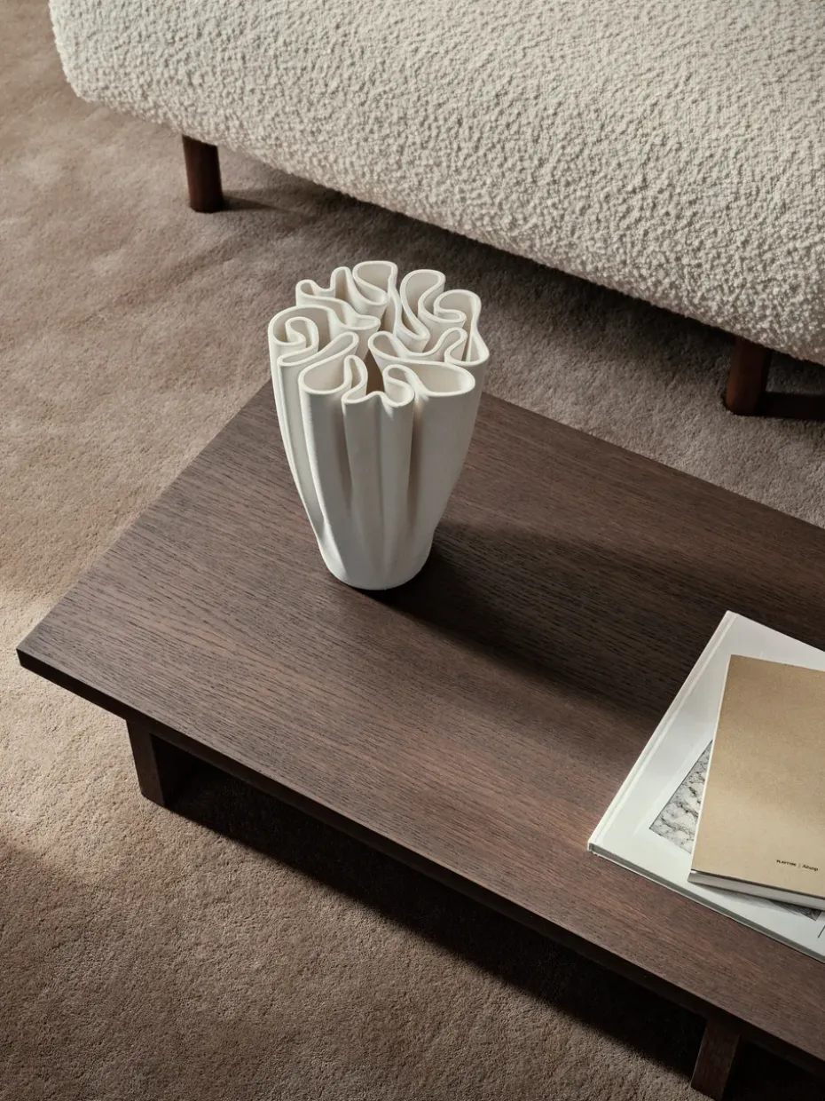 Jarrón Dedali 25 cm, Off-white