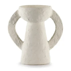 Jarrón Earth L, White