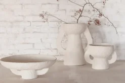 Jarrón Earth L, White