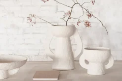 Jarrón Earth L, White