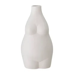 Jarrón Elora 18 cm, blanco