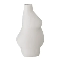 Jarrón Elora 18 cm, blanco