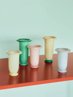 Jarrón Empire, Medium Lime yellow-dark lime