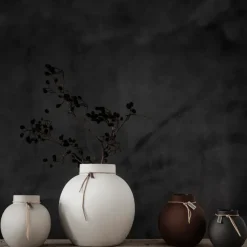 Jarrón Ernst gres natural, 14 cm