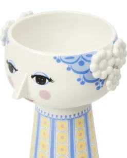 Jarrón Eva 18,5 cm, Azul-azul