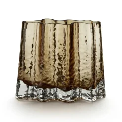 Jarrón Gry wide 19 cm, Cognac