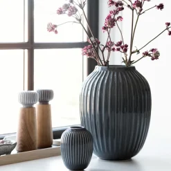 Jarrón Hammershøi grande, gris antracita