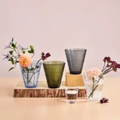 Jarrón Kastehelmi, transparente