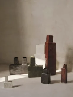 Jarrón Koa H40, Red brown