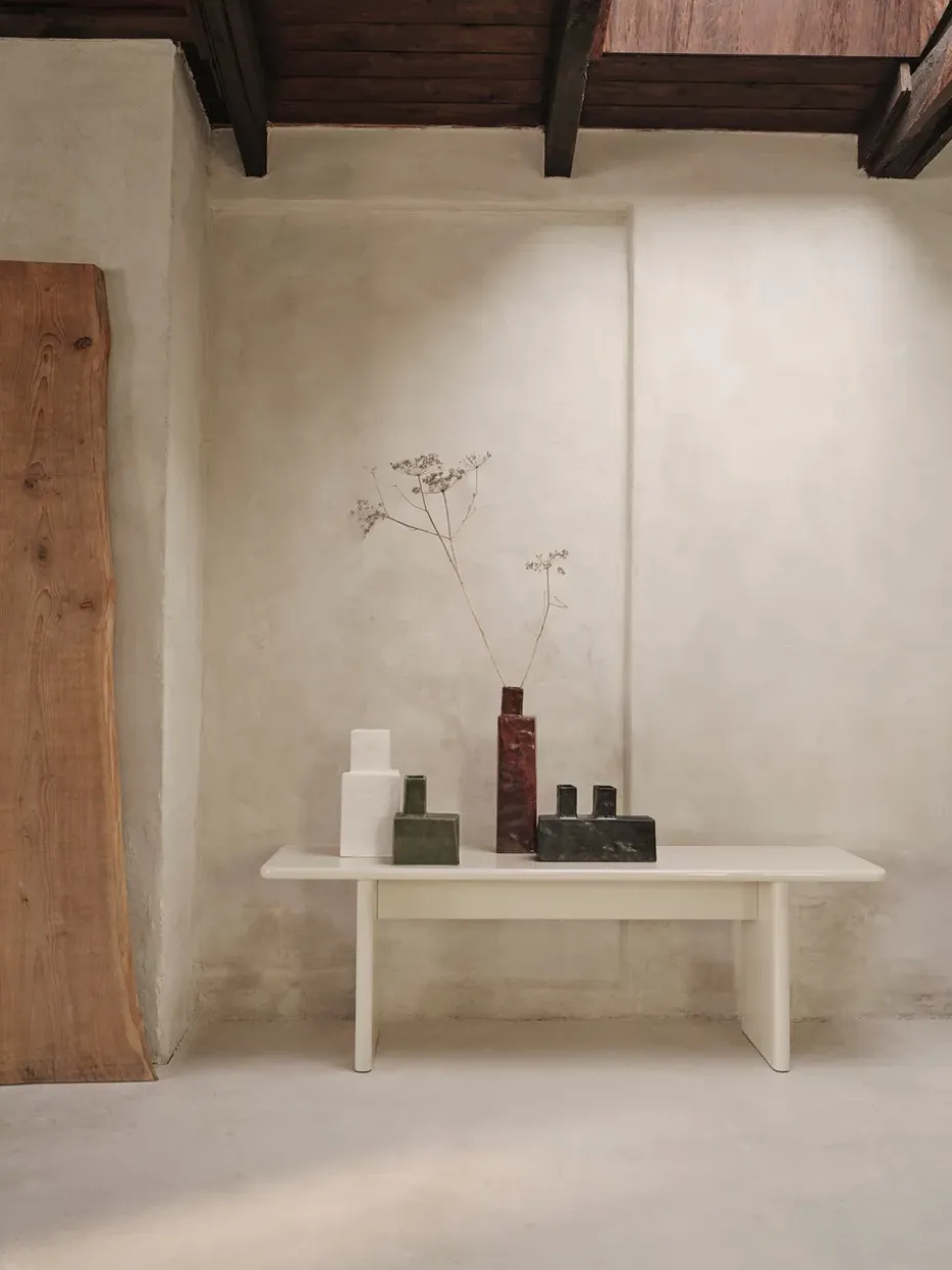 Jarrón Koa H40, Red brown