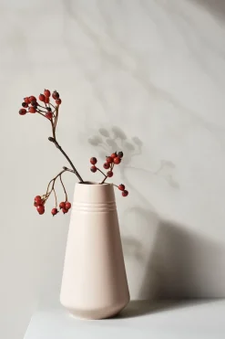 Jarrón Lines 22 cm, Beige